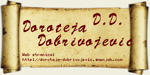 Doroteja Dobrivojević vizit kartica